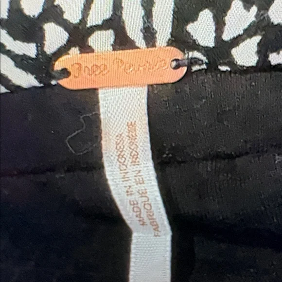 Free People Black White Medium Strapless Dress 💘  Maxi Long Excellent Condition - Picture 5 of 6